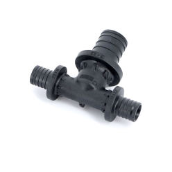 Тройник редукционный надвижной пластиковый REHAU 25х16х16