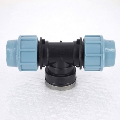 Тройник обжим-В для труб ПНД UNIDELTA 32x1 1/4"