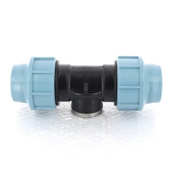 Тройник обжим-В для труб ПНД UNIDELTA 50x1 1/4"