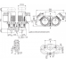 Циркуляционный насос с сухим ротором в исполнении Inline с фланцевым соединением Wilo VeroTwin-DPL 32/125-1,1/2