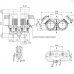 Циркуляционный насос с сухим ротором в исполнении Inline с фланцевым соединением Wilo VeroTwin-DPL 32/135-0,25/4