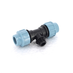 Тройник обжим-Н для труб ПНД UNIDELTA 25x3/4"