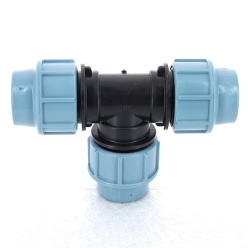 Тройник редукционный обжим для труб ПНД UNIDELTA 32x25x32