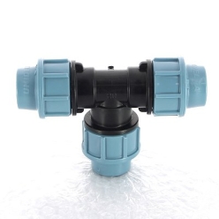 Тройник обжим для труб ПНД UNIDELTA 50 для труб ПНД полипропилен PP-B