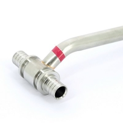 Тройник Rehau с трубкой 16х500 для подкл радиатора нерж надвижн