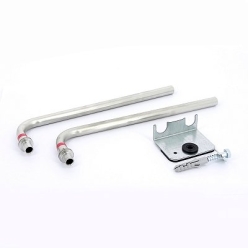 Комплект углов Rehau с трубками 250 мм RAUTITAN с трубками 250 мм из нержавеющей сталидля подключения радиатора, с фиксирующей скобой 16